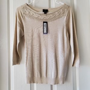 Gold Sweater Blouse